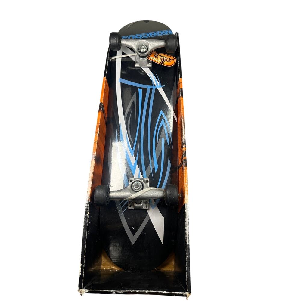 Mongoose Skateboard Complete Double Kicktail Tribal Maple Black Blue 31x8